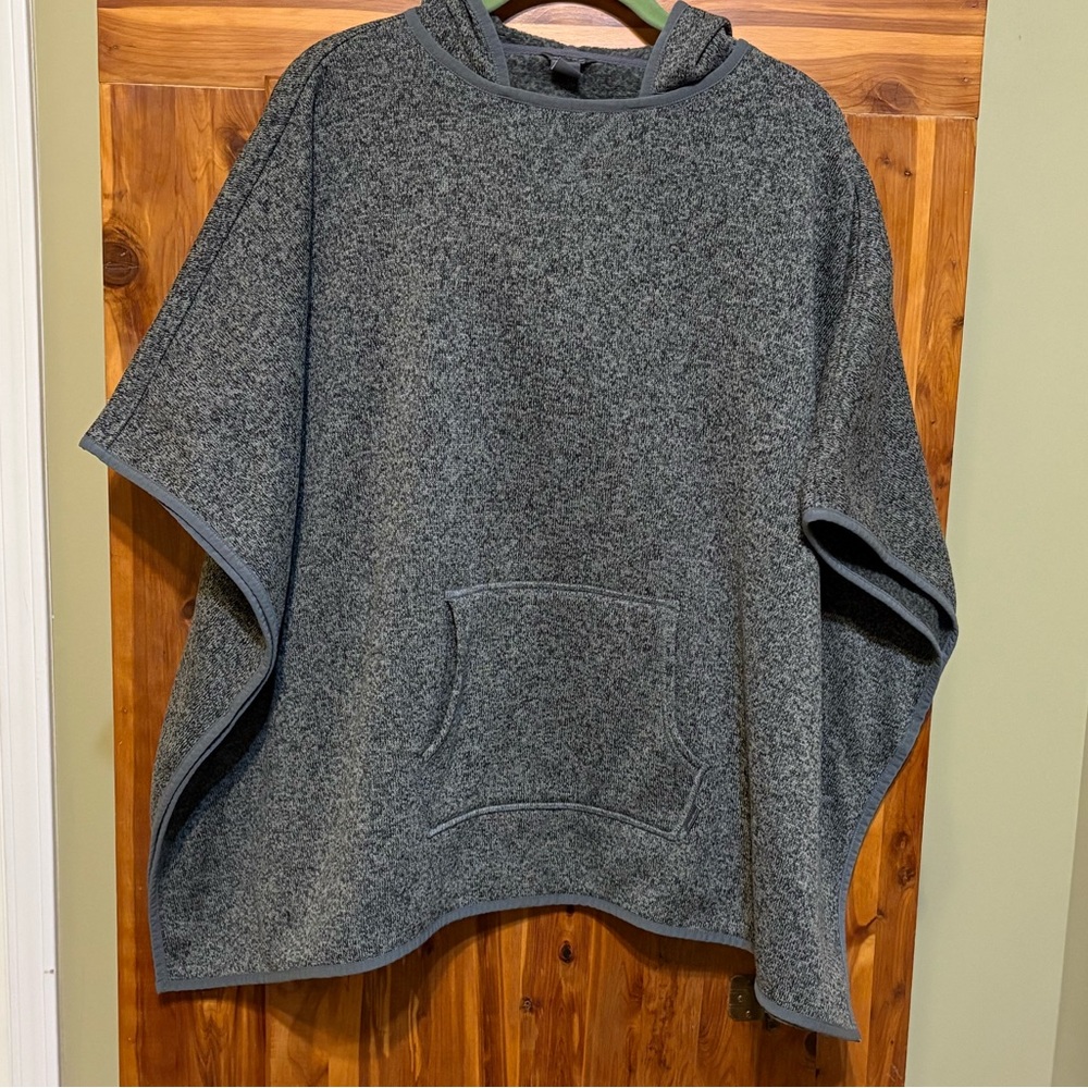 Eddie Bauer Hooded Knit Poncho